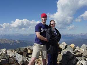 Top of Greys Peak - our first fourteener